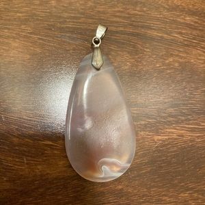 Quartz Teardrop Pendant